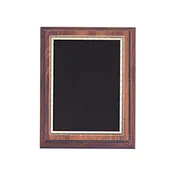 Cherry Finish Plaque with Florentine Plate