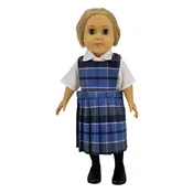 18" Doll Uniform - Plaid 59 Jumper with Shirt