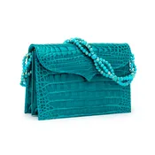 Petite Capri Clutch in Turquoise