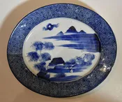 Japanese Porcelain Oval Dish, circa 1900