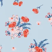 AGF Studio Bloomin' Americana BAM-47102 HOME SWEET BLOOM Fabric Yardage