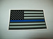 American Flag Blue Stripe Decal 2.5" x 4"