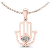0.10 CT Round Cut Natural Diamonds - Religious Pendants