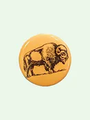 Bison 1.25" Button Pin
