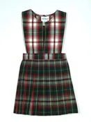 CALVARY Baptist Academy Plaid Jumpers (Elderwear) Model 72 Split Front Bib style