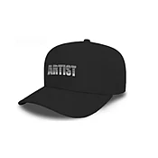 NEW Black ARTIST Trucker Hat (Gray &amp;amp; White Lettering)