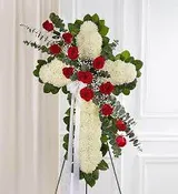 30” RED AND WHITE CROSS