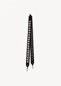 Bandoulière festival Vachette Noir Silver