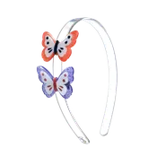 Acrylic Butterfly Headband - Purple