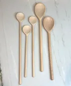Beechwood Cooking Spoons, Set of 5 — charm | Online Store for Home Decorating & Entertaining