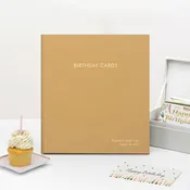 The Birthday Card Binder | Buttercup Yellow Cotton