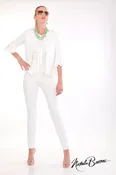 3/4 Bell Sleeve Crop Jacket - Amalfi