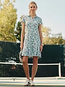 Lt_Blue/Multi Neo Blooming Vines Dorte Dress | Women's Dresses | J.McLaughlin