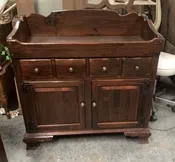 Vintage Ethan Allen Pine Dry Sink Bar from the Tavern Collection