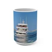 Barnstable Harbor Hyannis Cape Cod Whale Watching Adventure Mug - 15oz