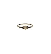 5 Octobre Fresh Water Pearl with Diamond Ring