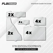 40K 11th Edition Terrain Templates- Clear
