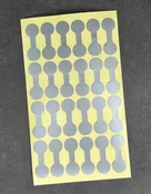 DTA7092 = Silver Dumbbell Tags 1-3/8'' x 1/2'' (Pkg of 1000)