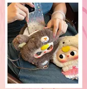 Baby Three 'Big Head' Baby Zipper Bag Plush Blind Box