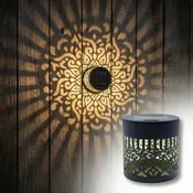 Decorative Solar Mandala Garden Lights for Fence, Patio & Garden