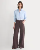 Utility Seamed Wide-Leg Pant | Coffee Bean | 32" Inseam