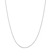 10K White Gold Box Chain