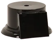 2 1/4″ Black Round Weighted Plastic Base with Face