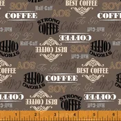Coffee Shop  - 52261-3 - Labels on Brown - Windham