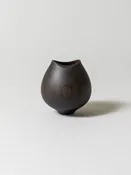 AEKA Object Footed Vase, Black