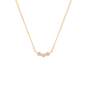 14kt Gold Diamond Trio Pendant