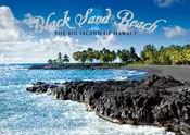 25-Pack Big Island Hawaii Postcards Honomalino Black Sand Bay 5x7