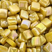 8mm Iridized Kismet ~ K8SL32 Mustard