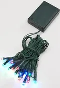 20 Count LED Teeny Bulbs Light Set - Multi Color Lights on Green Wire