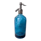 Antique Argentine Blue Glass Soda Spritzer Bottle