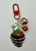 Chocolate Dipped Strawberry Key Chain — Bead Soup