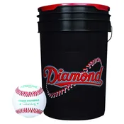 Diamond Sports Cushion Lid Bucket with 30 USSSA DOL-1 Baseballs