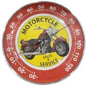 Round Glass Dome Thermometer, Motorcycle Sales