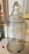 glass apothecary jar terrarium display vintage mid century modern candy cookie