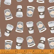 Coffee Shop  - 52261-3 - Labels on Brown - Windham