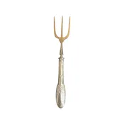Antique British Silver Bread Fork or Serving Fork
