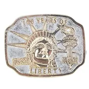 100 Years of Liberty 1886-1986 Statue of Liberty Belt Buckle