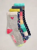 4 Pack Heart Ankle Socks