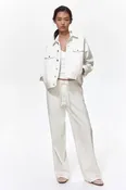 Denim Pull-On Pants