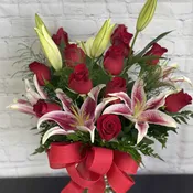 Roses and lilies