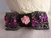 Black and Pink Victorian Hair Bow — OMEFOREVER women’s fashion accessories
