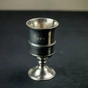Arno Footed Pewter Goblet, Handcrafted in Italy