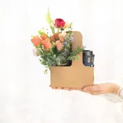 Coffee & Blooms Mini Arrangement/Drink not included