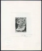 Congo C167 Artist Die Proof, Stamp on Stamp, Book