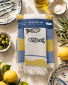 Sardine Hand-Stitched Tea Towel Set