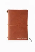 Vintage Travel Notebook Classic Brown